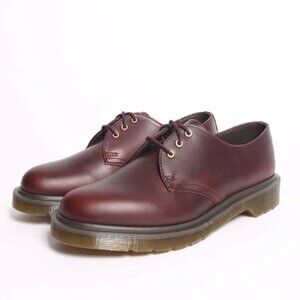 Dr. Martens Burgundy 1461 PW 3 Eye Oxford Shoe Smooth Leather Charro Brown
